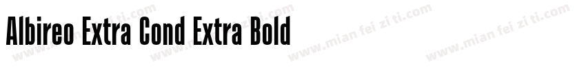 Albireo Extra Cond Extra Bold Itali字体转换